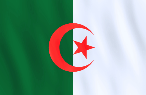 Image illustrating the big size flag of Algeria