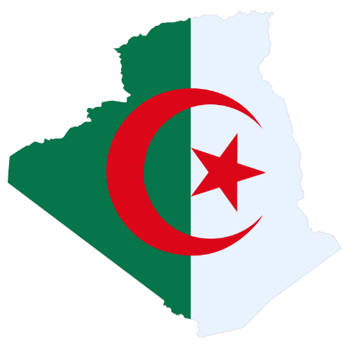 Pictorial representation of big size map of Algeria