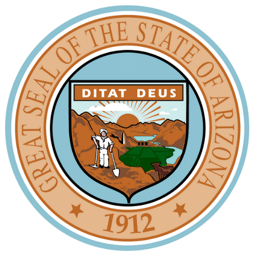 Image showing the state seal of Arizona