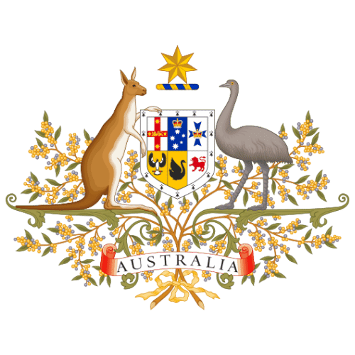 Image showing the big size coat of arms or embelem of Australia
