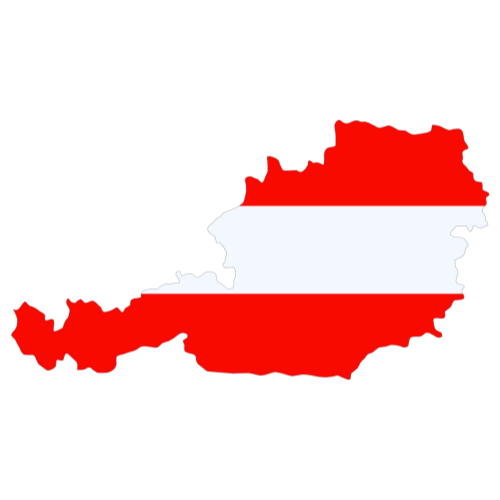 Pictorial representation of big size map of Austria