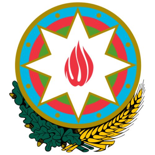Image showing the big size coat of arms or embelem of Azerbaijan