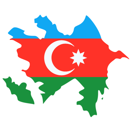 Pictorial representation of big size map of Azerbaijan
