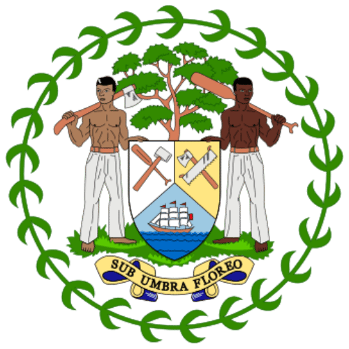 Image showing the big size coat of arms or embelem of Belize
