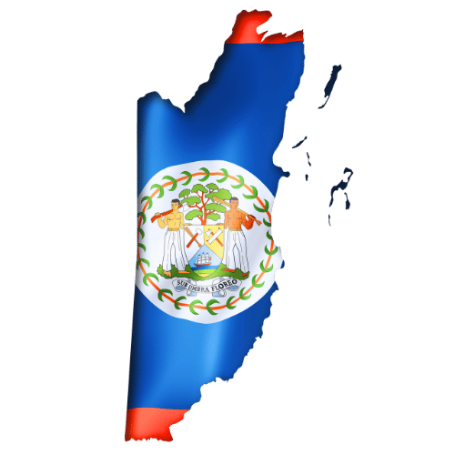 Pictorial representation of big size map of Belize