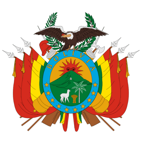 Image showing the big size coat of arms or embelem of Bolivia