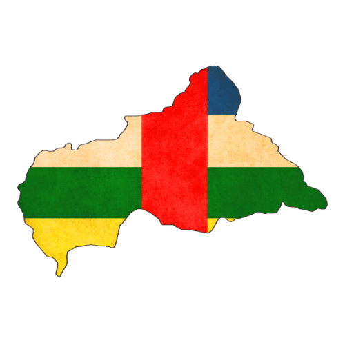Pictorial representation of big size map of Central African Republic