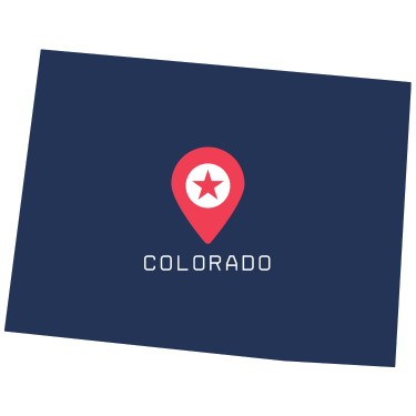 Pictorial representation of map of Colorado