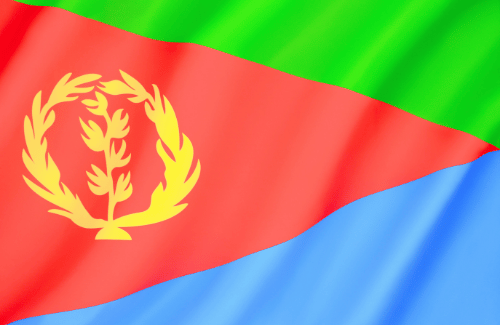 Image illustrating the big size flag of Eritrea