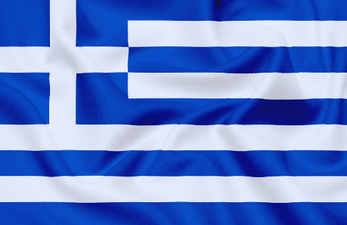 Image illustrating the big size flag of Greece