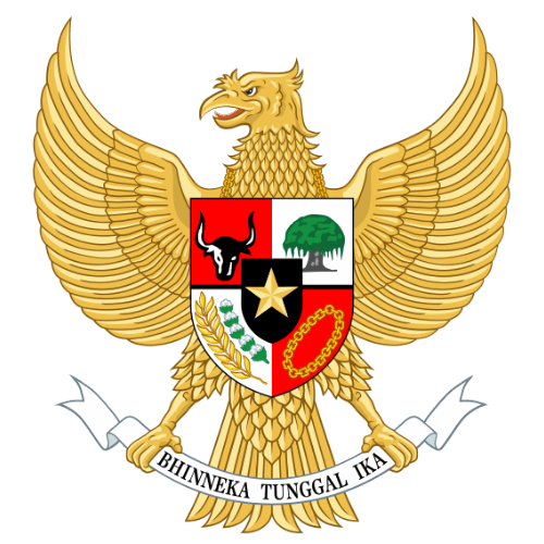 Image showing the big size coat of arms or embelem of Indonesia