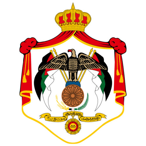 Image showing the big size coat of arms or embelem of Jordan