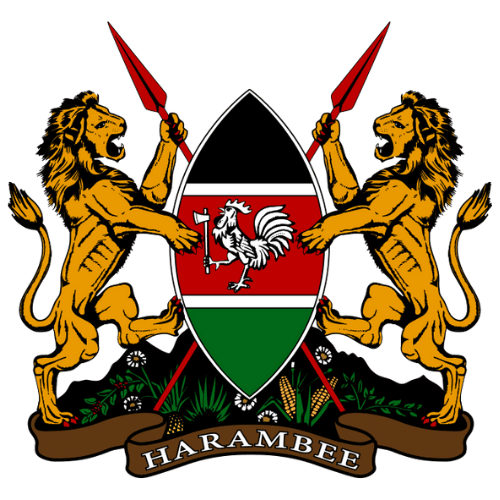 Image showing the big size coat of arms or embelem of Kenya