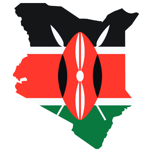 Pictorial representation of big size map of Kenya