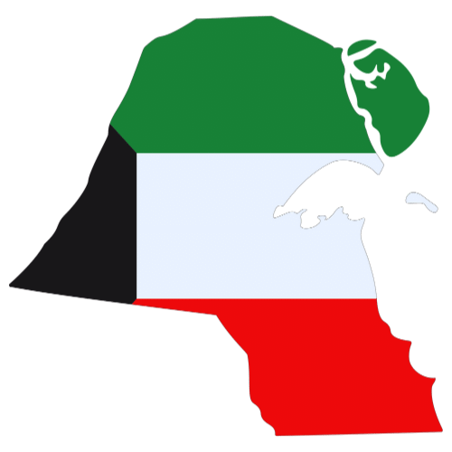 Pictorial representation of big size map of Kuwait