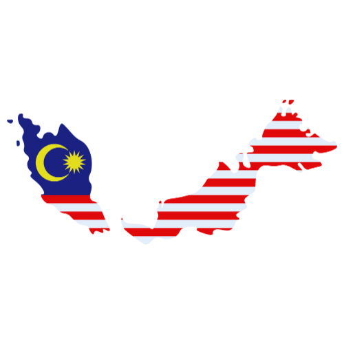 Pictorial representation of big size map of Malaysia
