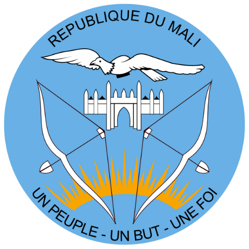 Image showing the big size coat of arms or embelem of Mali