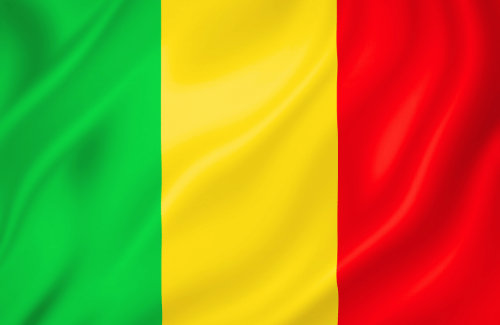 Image illustrating the big size flag of Mali