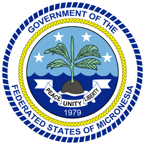 Image showing the big size coat of arms or embelem of Micronesia