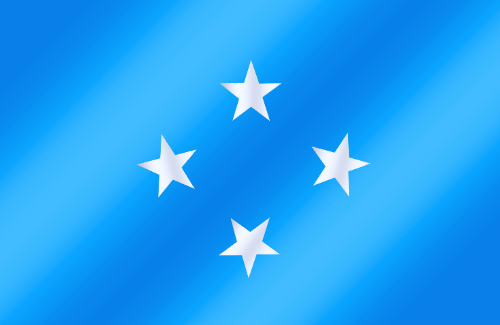 Image illustrating the big size flag of Micronesia