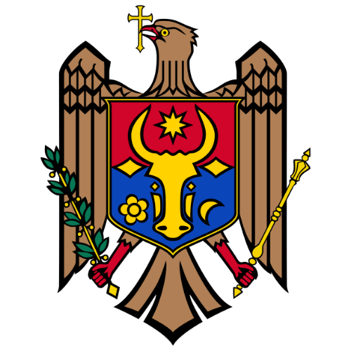 Image showing the big size coat of arms or embelem of Moldova
