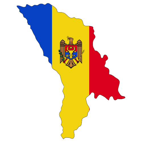 Pictorial representation of big size map of Moldova