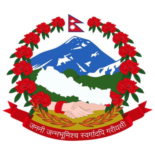 Image showing the big size coat of arms or embelem of Nepal