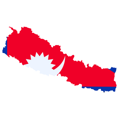 Pictorial representation of big size map of Nepal