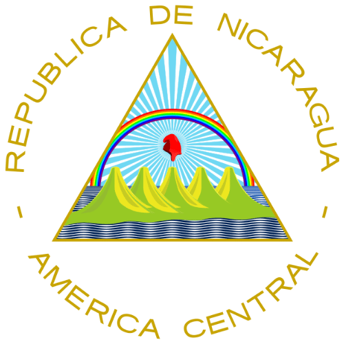 Image showing the big size coat of arms or embelem of Nicaragua