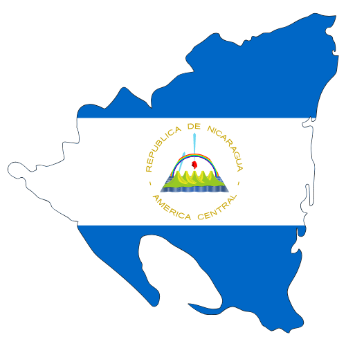 Pictorial representation of big size map of Nicaragua