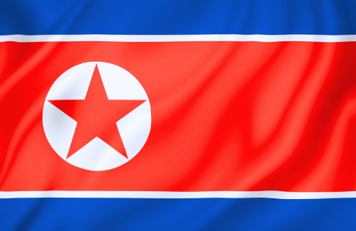 Image illustrating the big size flag of North Korea