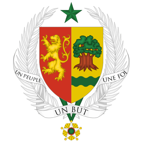 Image showing the big size coat of arms or embelem of Senegal