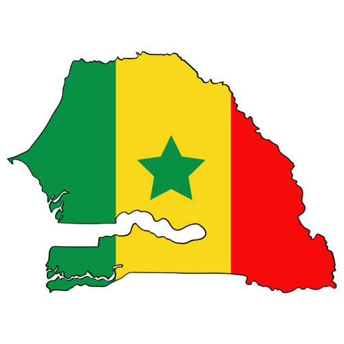Pictorial representation of big size map of Senegal