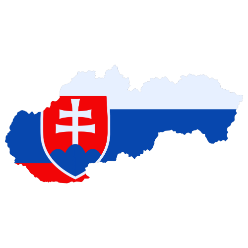 Pictorial representation of big size map of Slovakia