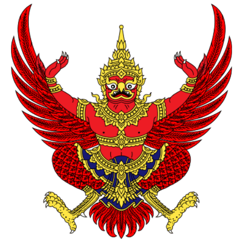 Image showing the big size coat of arms or embelem of Thailand