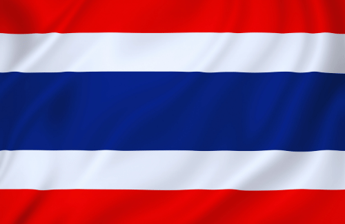 Image illustrating the big size flag of Thailand