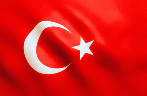 Image illustrating the big size flag of Turkey
