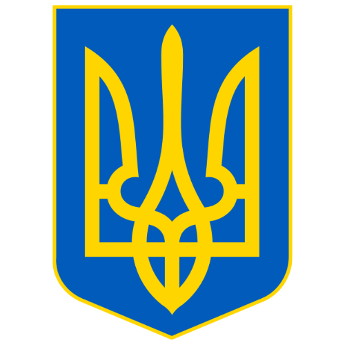 Image showing the big size coat of arms or embelem of Ukraine