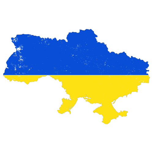 Pictorial representation of big size map of Ukraine